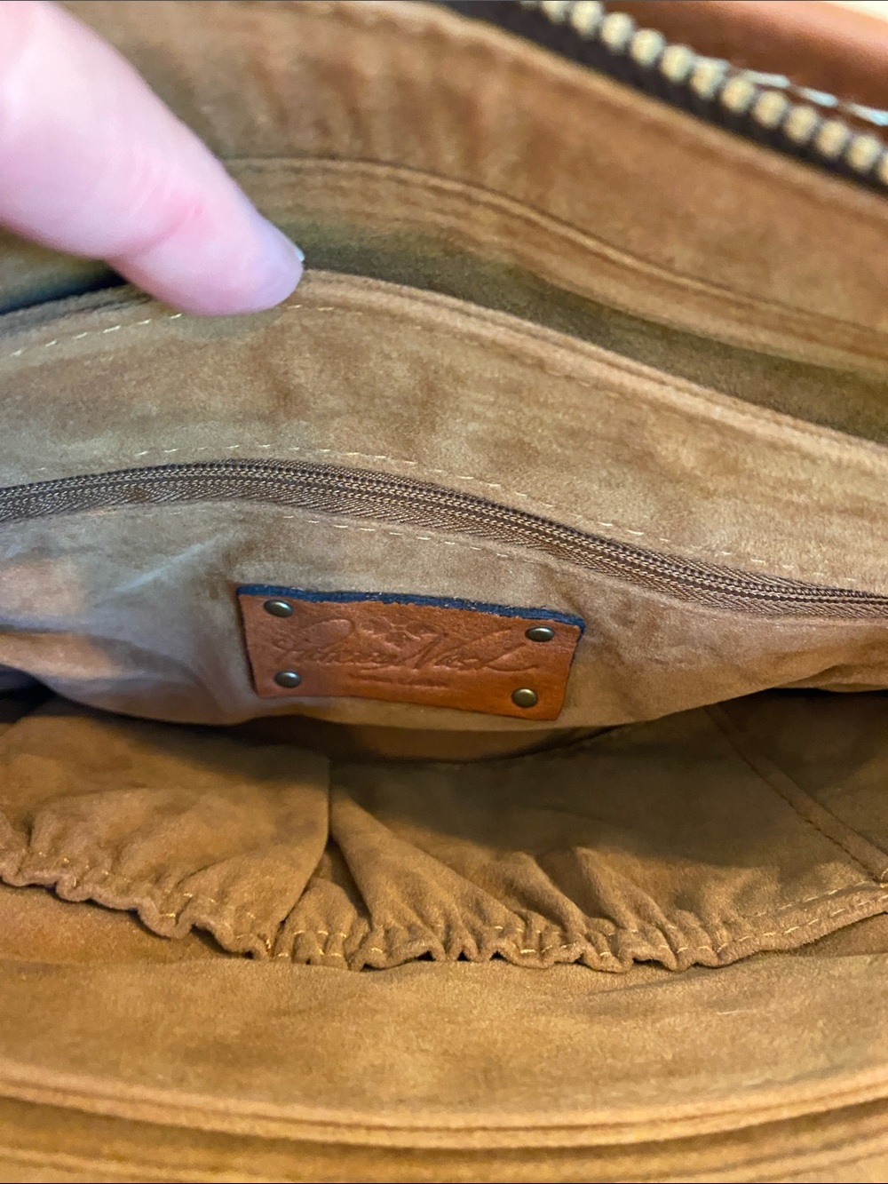 Patricia Nash Brown Tooled Floral Paris Satchel - Picture 7 of 11